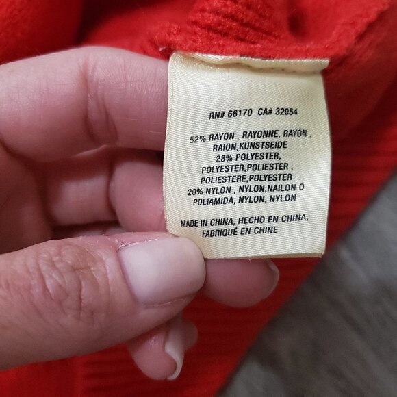 Moth Anthropologie Red Tunic Sweater Sz M - Picture 6 of 8